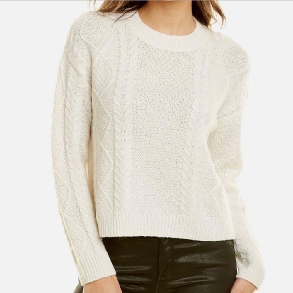Women's Vince Cable Knit Merino Wool‎ Blend Pullover Size Small